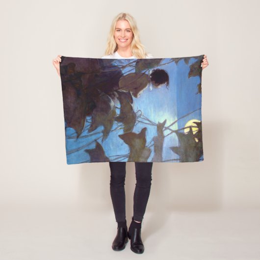 Tom die de maan bekijkt, Jessie Willcox Smith Fleece Deken (In situ)