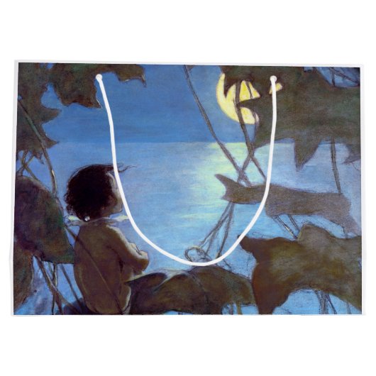 Tom die de maan bekijkt, Jessie Willcox Smith Groot Cadeauzakje (Achterkant)