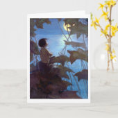 Tom die de maan bekijkt, Jessie Willcox Smith Kaart (Gele Bloem)