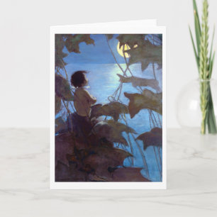 Tom die de maan bekijkt, Jessie Willcox Smith Kaart
