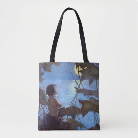 Tom die de maan bekijkt, Jessie Willcox Smith Tote Bag (Voorkant)