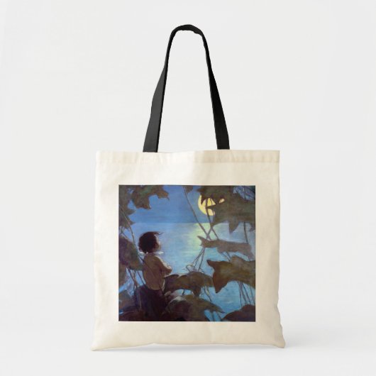 Tom die de maan bekijkt, Jessie Willcox Smith Tote Bag (Voorkant)