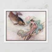 Tom en de forel van Warwick Goble Briefkaart (Voorkant)