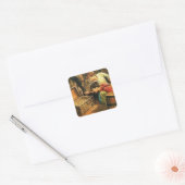 Tom en Huck vinden een schat Vierkante Sticker (Envelop)