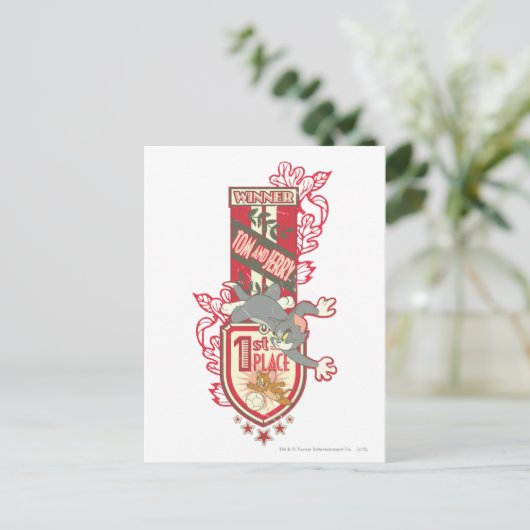 Tom en Jerry 1st Place 1 Briefkaart (Staand voorkant)