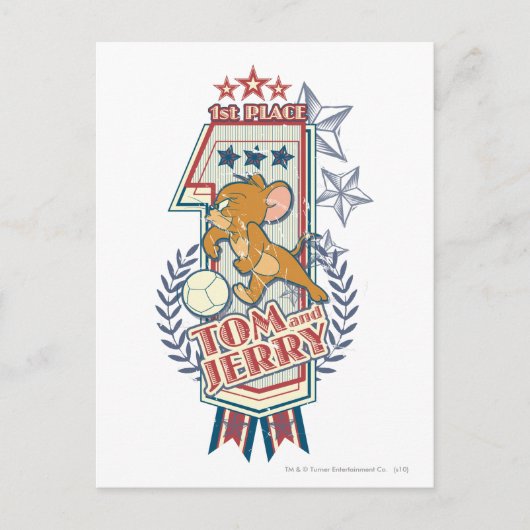 Tom en Jerry 1st Place 2 Briefkaart (Voorkant)