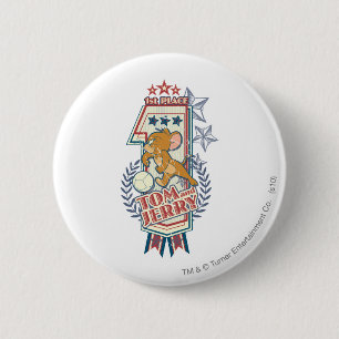 Tom en Jerry 1st Place 2 Ronde Button 5,7 Cm
