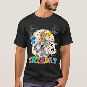 Tom en Jerry 8th Birthday Portret T-shirt