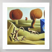 Tom en Jerry abstract schilderen Poster (Voorkant)