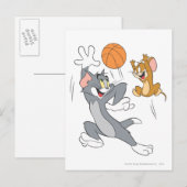 Tom en Jerry Basketball 1 Briefkaart (Voorkant / Achterkant)