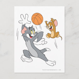 Tom en Jerry Basketball 1 Briefkaart