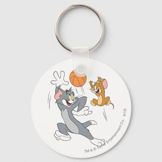 Tom en Jerry Basketball 1 Sleutelhanger (Voorkant)