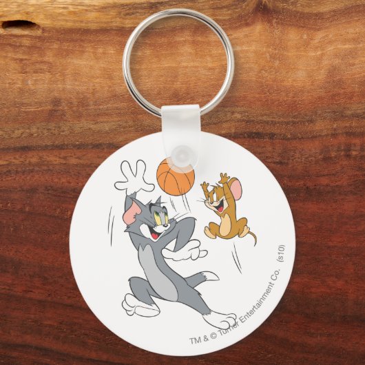Tom en Jerry Basketball 1 Sleutelhanger (Voorkant)