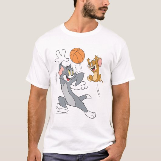 Tom en Jerry Basketball 1 T-shirt (Voorkant)