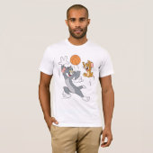 Tom en Jerry Basketball 1 T-shirt (Voorkant volledig)