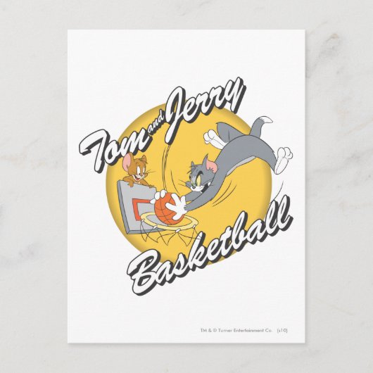 Tom en Jerry Basketball 2 Briefkaart (Voorkant)