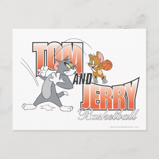 Tom en Jerry Basketball 3 Briefkaart (Voorkant)