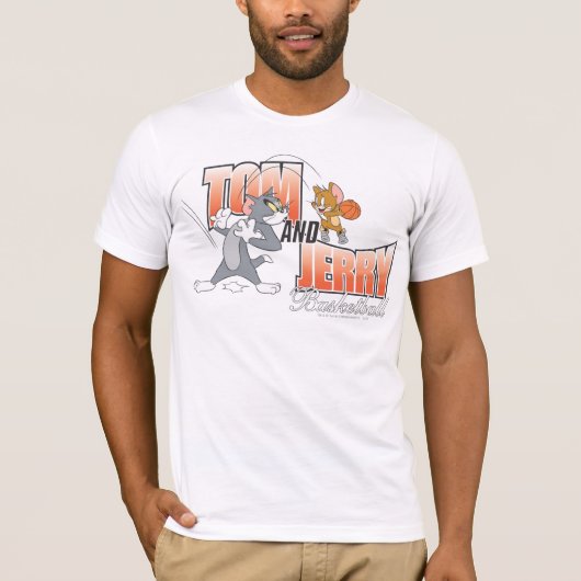Tom en Jerry Basketball 3 T-shirt (Voorkant)