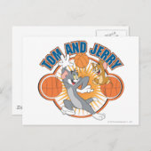 Tom en Jerry Basketball 4 Briefkaart (Voorkant / Achterkant)