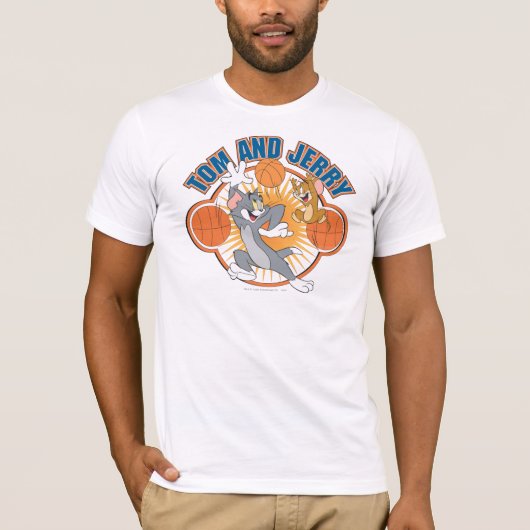 Tom en Jerry Basketball 4 T-shirt (Voorkant)