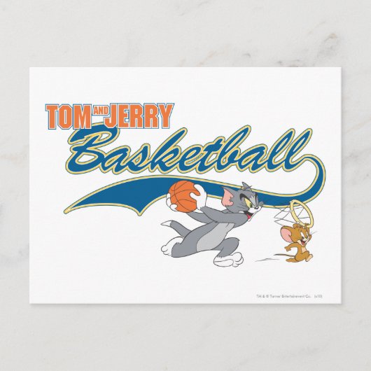 Tom en Jerry Basketball 5 Briefkaart (Voorkant)