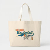 Tom en Jerry Basketball 5 Grote Tote Bag (Voorkant)