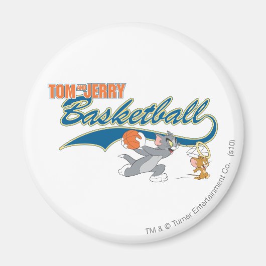 Tom en Jerry Basketball 5 Magneet (Voorkant)
