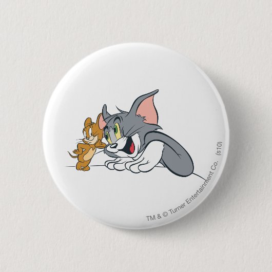 Tom en Jerry Best Buds Ronde Button 5,7 Cm (Voorkant)