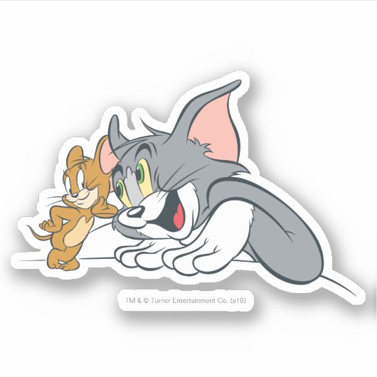 Tom en Jerry Best Buds Sticker (Voorkant)