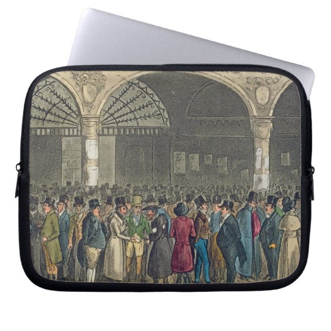 Tom en Jerry bezoeken de beurs van 'Lif' Laptop Sleeve (Voorkant)