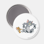 Tom en Jerry Black Paw Cat Magneet (Voorkant / Achterkant)