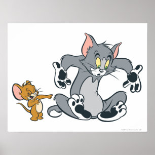 Tom en Jerry Black Paw Cat Poster