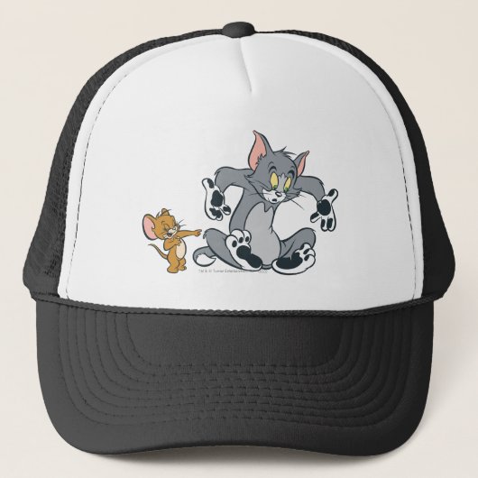 Tom en Jerry Black Paw Cat Trucker Pet (Voorkant)