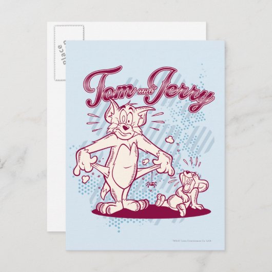 Tom en Jerry Broke Briefkaart (Voorkant / Achterkant)