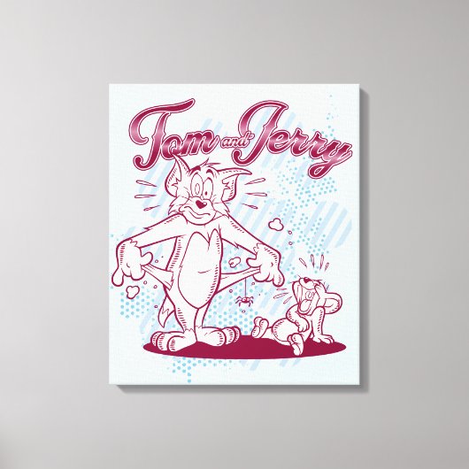 Tom en Jerry Broke Canvas Afdruk (Voorkant)