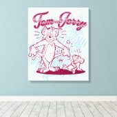 Tom en Jerry Broke Canvas Afdruk (Insitu (Houten vloer))