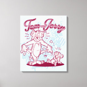 Tom en Jerry Broke Canvas Afdruk