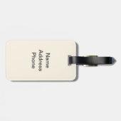 Tom en Jerry Brown en Green Bagagelabel (Achterkant horizontaal)