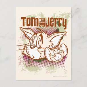 Tom en Jerry Brown en Green Briefkaart