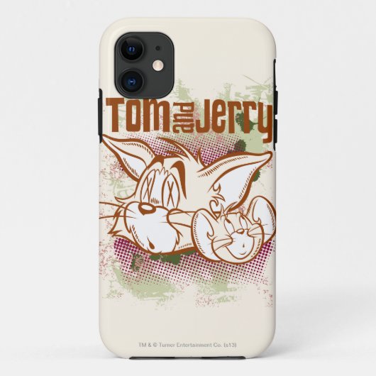 Tom en Jerry Brown en Green Case-Mate iPhone Case (Achterkant)