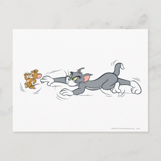Tom en Jerry Chase Briefkaart (Voorkant)