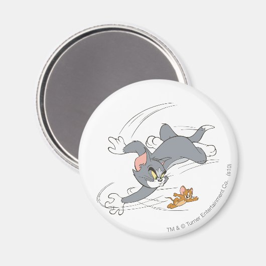 Tom en Jerry Chase Draaien Magneet (Voorkant / Achterkant)