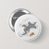 Tom en Jerry Chase Draaien Ronde Button 5,7 Cm (Voorkant /achterkant)