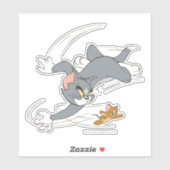 Tom en Jerry Chase Draaien Sticker (Vel)