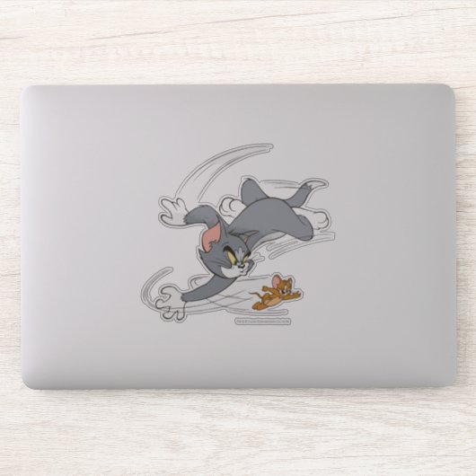 Tom en Jerry Chase Draaien Sticker (Computer)