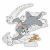 Tom en Jerry Chase Draaien Sticker (Voorkant)