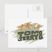 Tom en Jerry Chase Logo Briefkaart (Voorkant / Achterkant)
