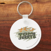 Tom en Jerry Chase Logo Sleutelhanger (Voorkant)