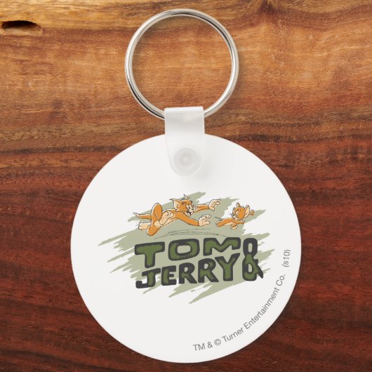 Tom en Jerry Chase Logo Sleutelhanger (Voorkant)