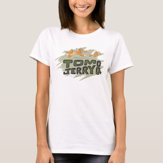 Tom en Jerry Chase Logo T-shirt (Voorkant)